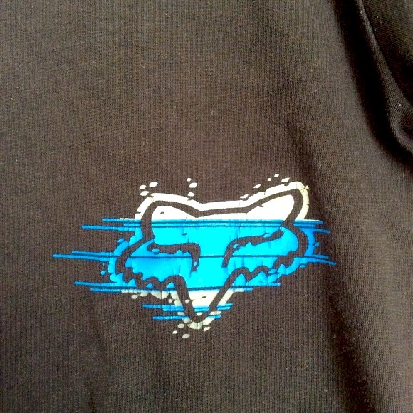 Fox Active Tech Reflective Logo Black Motocross Racing Biking T-Shirt Sz S - Picture 5 of 6